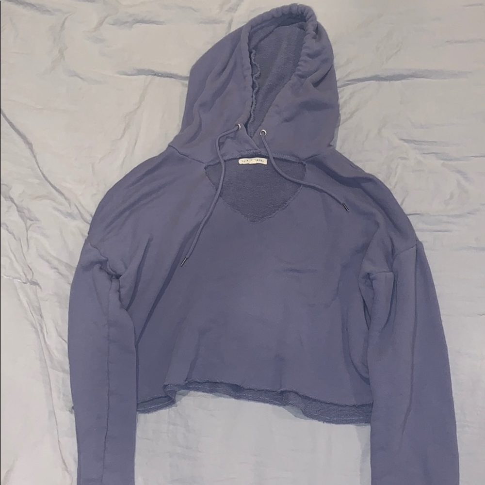 L.A hearts cropped hoodie